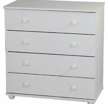 Cambridge Chest of Drawers White 4 Drawer Cambridge