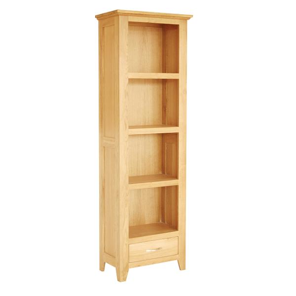 cambridge Oak Narrow Bookcase