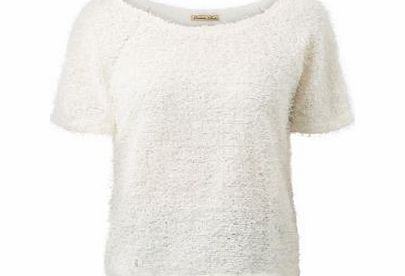 Cream Fluffy Boxy T-Shirt 3357678