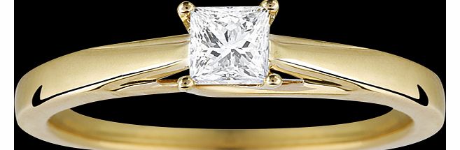 Canadian Ice princess cut 0.30 carat solitaire