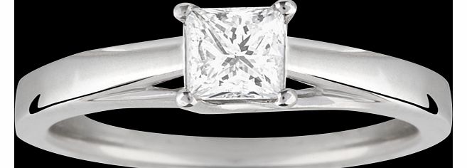 Canadian Ice princess cut 0.70 carat solitaire