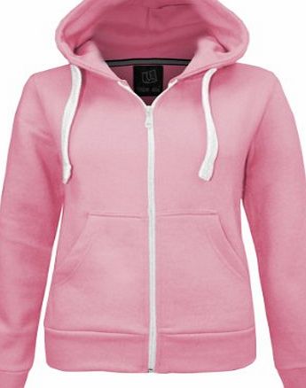 Candy Floss Fashion CANDY FLOSS LADIES HOODIE SWEATSHIRT FLEECE JACKET TOP BABY PINK SIZE 10