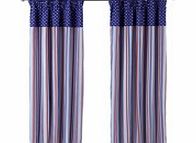 Nautical Pencil Pleat Curtains