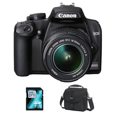 EOS 1000D + 18-55mm IS Lens - MEMORY KIT