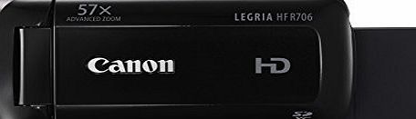 Canon LEGRIA HF R706 High Definition Camcorder - Black (32x Optical Zoom, 1140x Digital Zoom) 3-Inch OLED Touchscreen