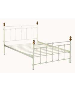 Ivory King Size Bedstead - Frame Only