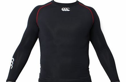 L/S Compression Shirt Black/Red