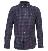 Canterbury Nonu White and Purple Check Shirt