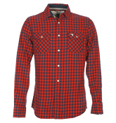 Canterbury Rokocoko Red and Blue Check Shirt