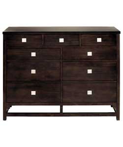 Canton 6 Wide 3 Narrow Chest - Dark Walnut