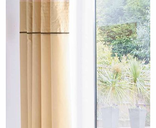 Black Eyelet Lined Curtains