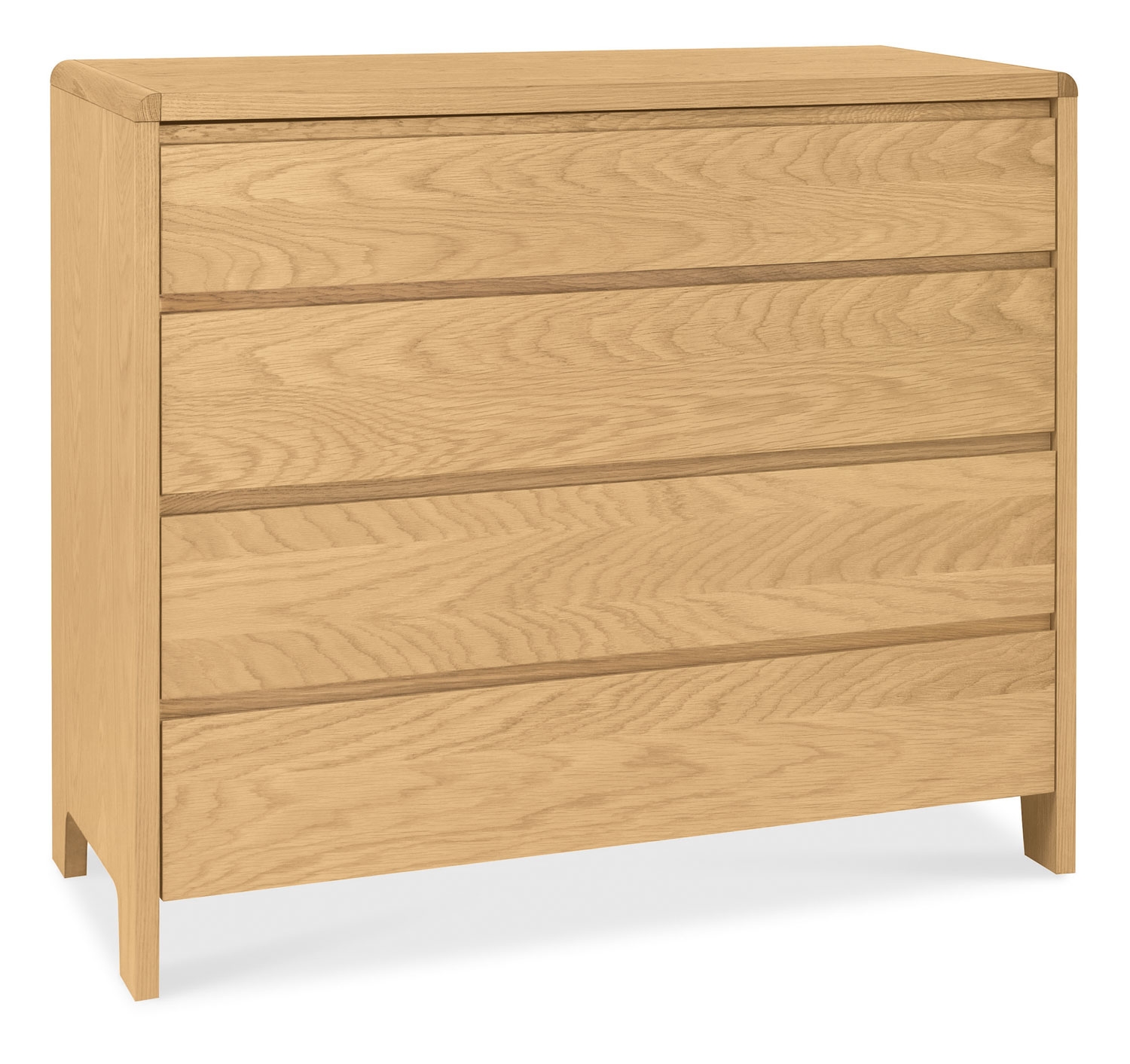 Capri Oak 4 Drawer Chest