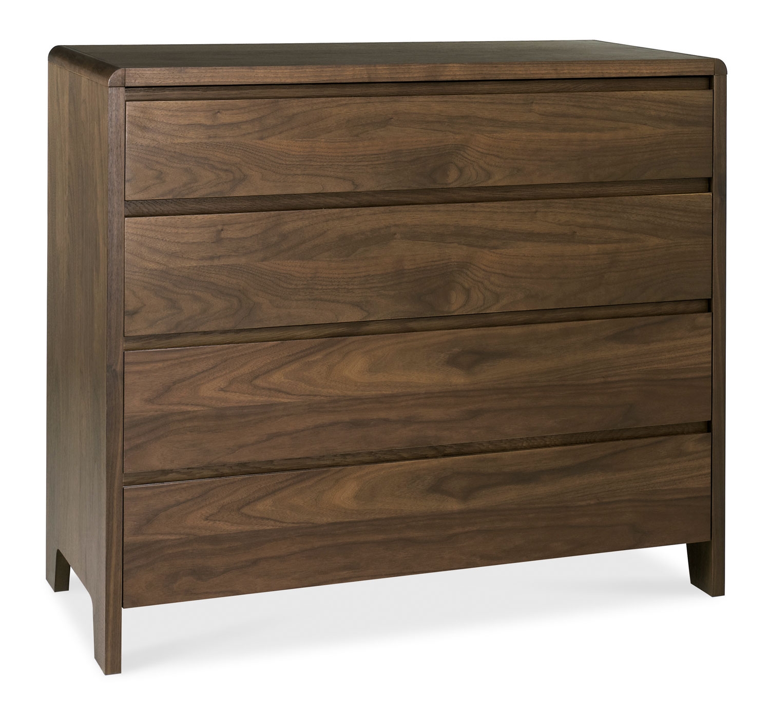 Walnut 4 Drawer Chest