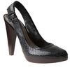 vela Platform Croc Slingback Shoes