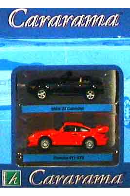 Cararama 2 Pack Porsche and BMW