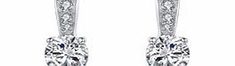 Carat 1934 Sterling silver and crystal stud earrings