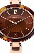 Caravelle New York Ladies Brown Plastic Strap