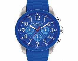 Caravelle New York Ladies Carla Blue Chronograph