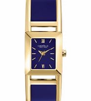 Caravelle New York Ladies Gilt and Blue Bangle