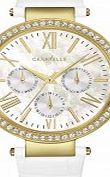 Caravelle New York Ladies Glitz White Leather