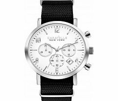 Caravelle New York Mens Jasper Black Chronograph