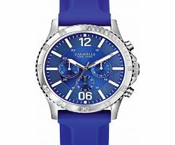 Caravelle New York Mens Logan Blue Chronograph