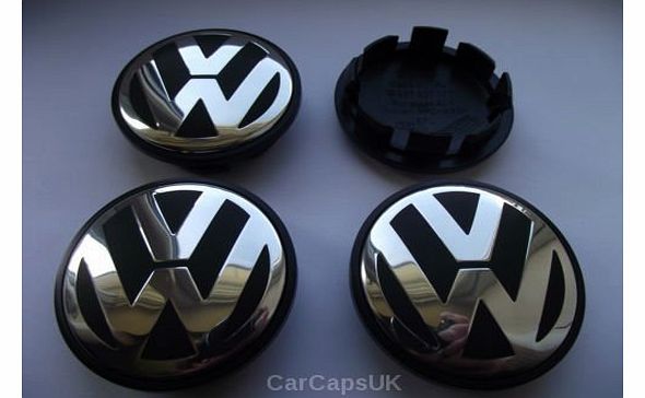 CarCapsUK VOLKSWAGEN 65mm Alloy wheel centre caps x4