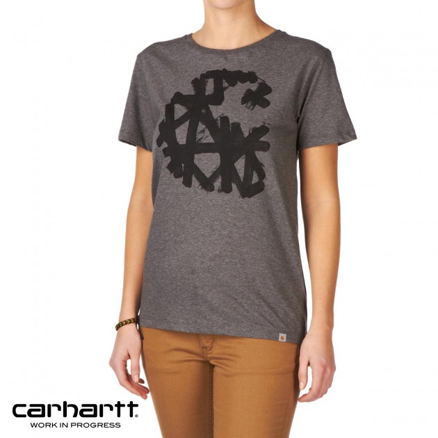 Womens Carhartt Strokes T-Shirt - Dark Grey