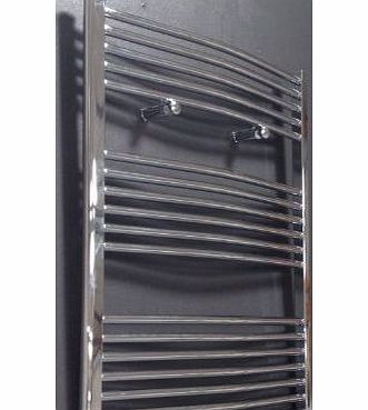 Carisa HEATED CHROME TOWEL RAIL RADIATOR WARMER 750 mm Wide x 1000 High Straight