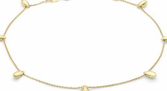 Carissima Gold Carissima 9ct Yellow Gold Tear Drop Bead Bracelet 22.5cm/9``