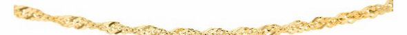 Carissima Gold Carissima 9ct Yellow Gold Twist Curb Chain Necklace 50cm/20``