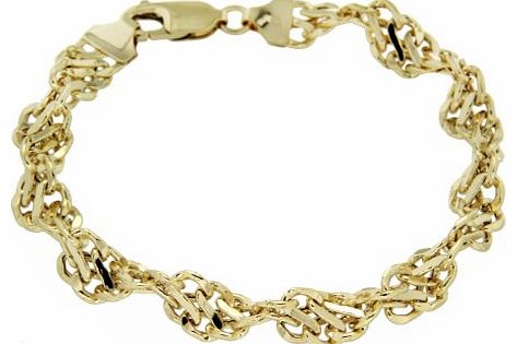 Carissima Gold Carissima 9ct Yellow Gold Twisted Bracelet 19cm/7.5``