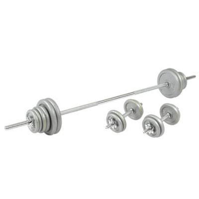 BBS10X 50kg Barbell and Dumbell Kit (Spinlock)