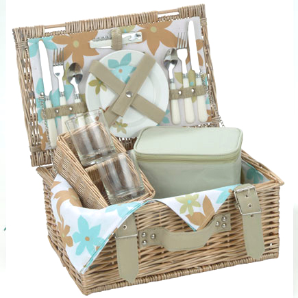 Carnival Summer Flower Picnic Basket