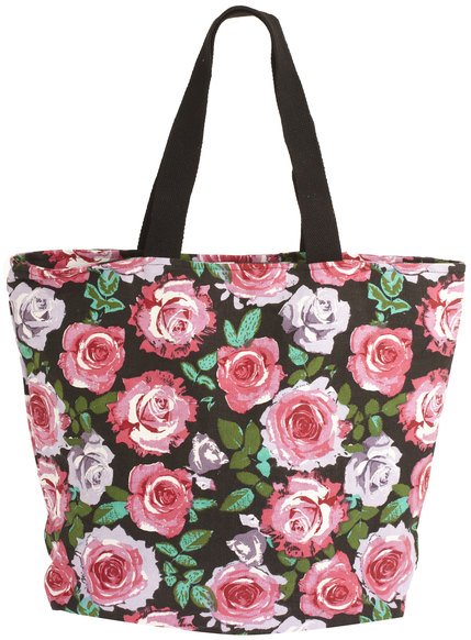 floral print beach bag