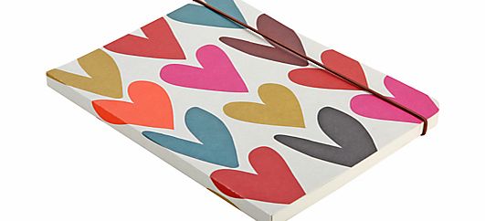 Caroline Gardner Hearts Mid Notebook