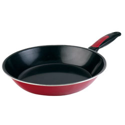 Essentials 28cm Non-Stick Frypan Black/red