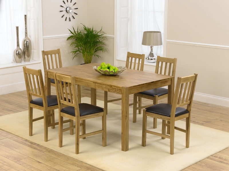 Oak Dining Table -150cm and 6 Casa Oak