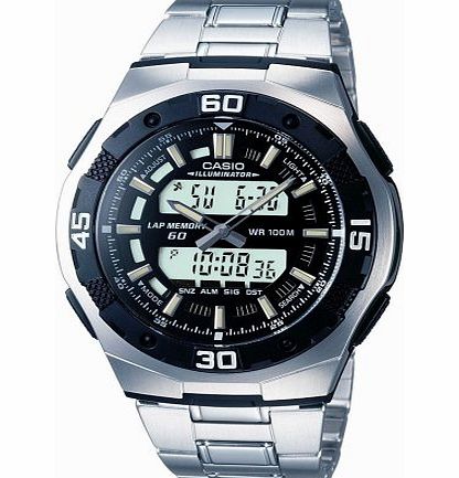 AQ-164WD-1AVES Mens Bracelet Combi Watch