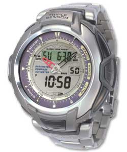 Casio Gents Pro Trek Solar Triple Sensor Combi Watch