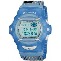 Casio Ladies Baby G Pale Blue Telememo Watch