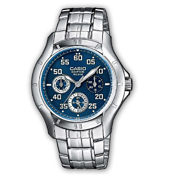 Mens Edifice Gents Sports Watch Blue EF