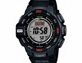 Casio Mens Pro-Trek Black Solar Powered Compass