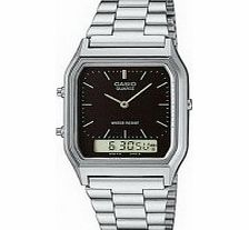 Casio Mens Steel Dual Display Watch