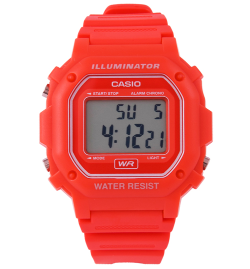 Casio Red Retro Illuminator Watch from Casio