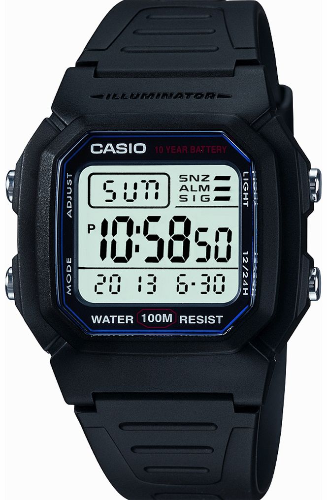 Retro Black Illuminator Watch W-800H-1AVES from