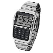 SILVER CALCULATOR WATCH