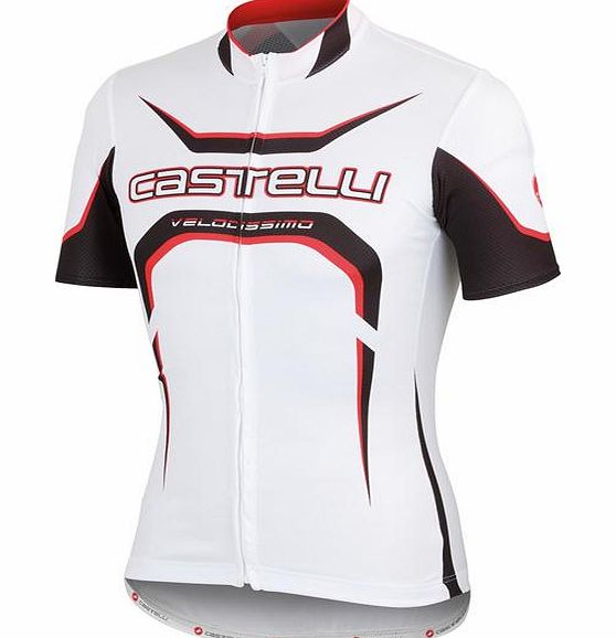 Castelli Velocissimo Tour Jersey White Black and