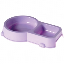 Good Girl Twin None Slip Plastic Cat Bowl Single