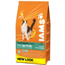 Iams Adult Cat Food Hairball With Roast Chicken